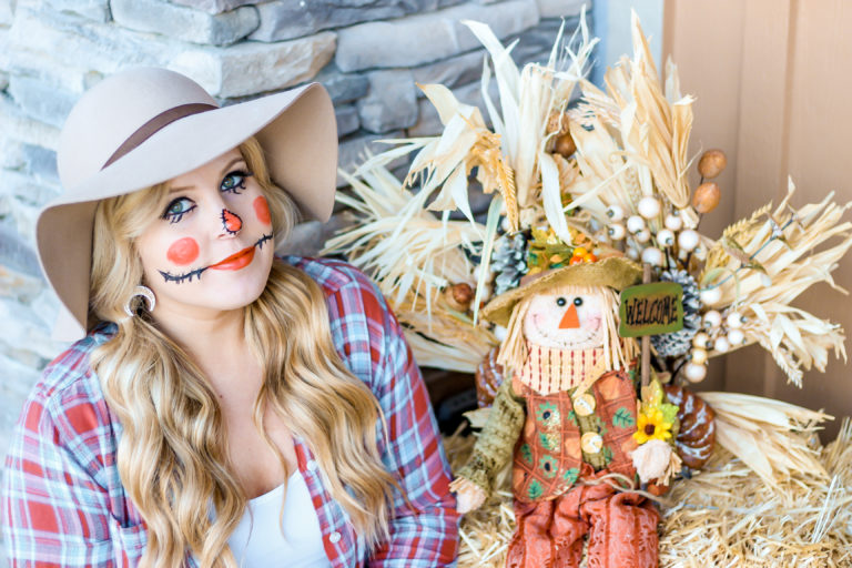 DIY Scarecrow Costume - Abraidedblonde