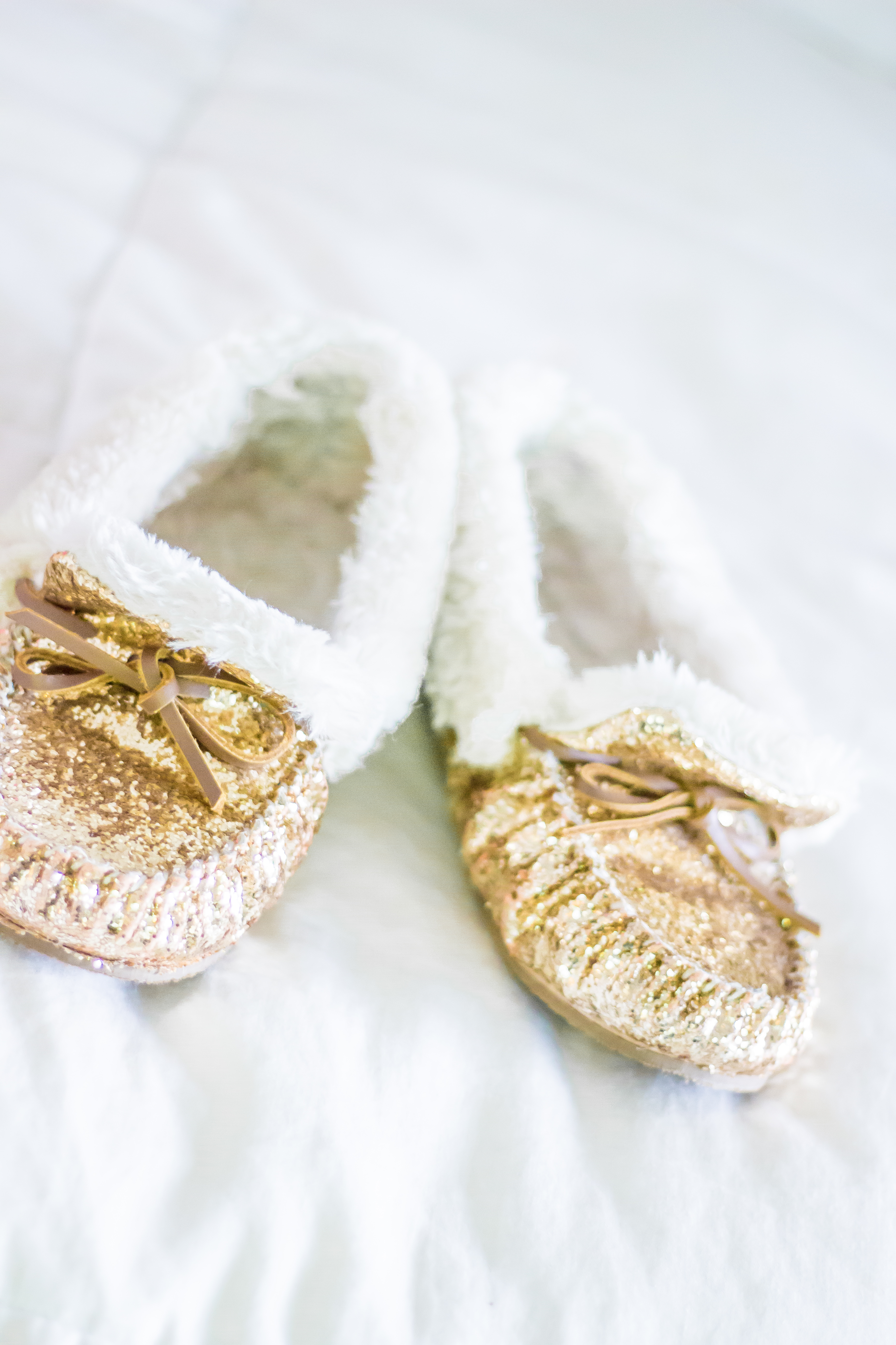 gold slippers